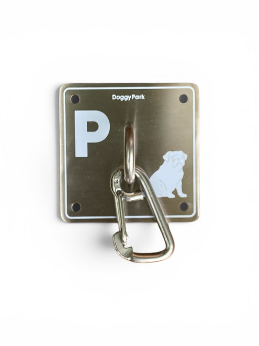 DoggyPark Square Dog Tie-Out Hook | 304 Stainless Steel