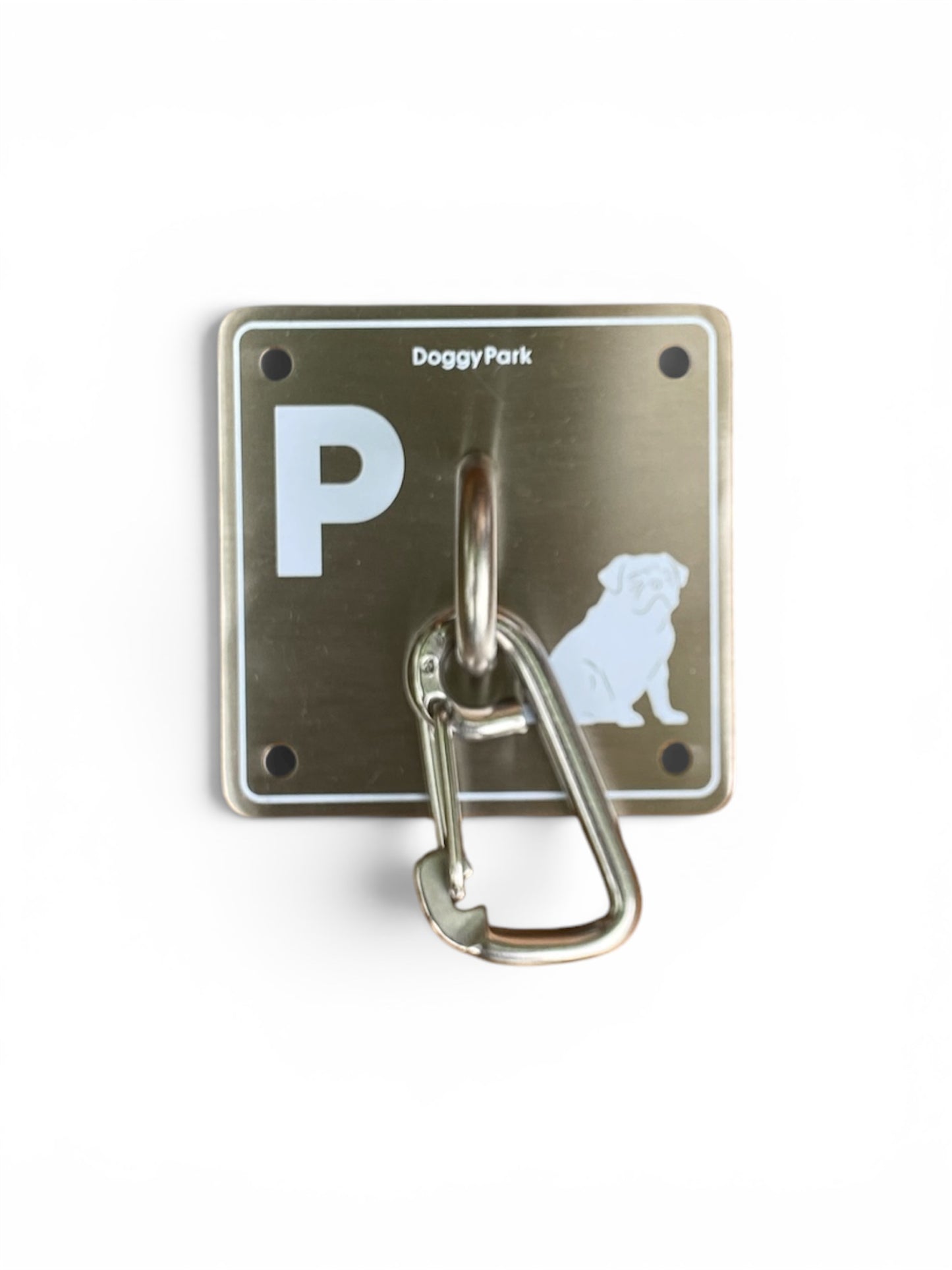 DoggyPark Square Dog Tie-Out Hook | 304 Stainless Steel